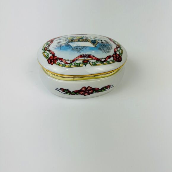 Vtg‎ 90's Christmas Music Box HERITAGE HOUSE Come All Ye Faithful Limited Crank - Picture 6 of 13